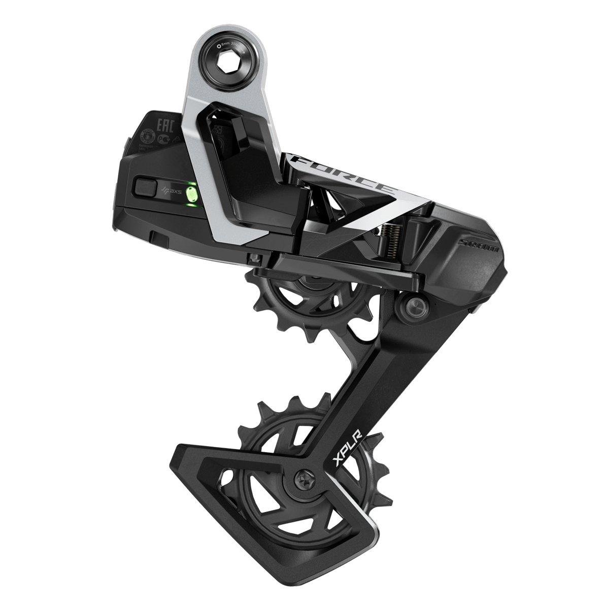 SRAM Rear derailleur Force 1 AXS XPLR E1 13 speed Unicorn Black/Laser Foil