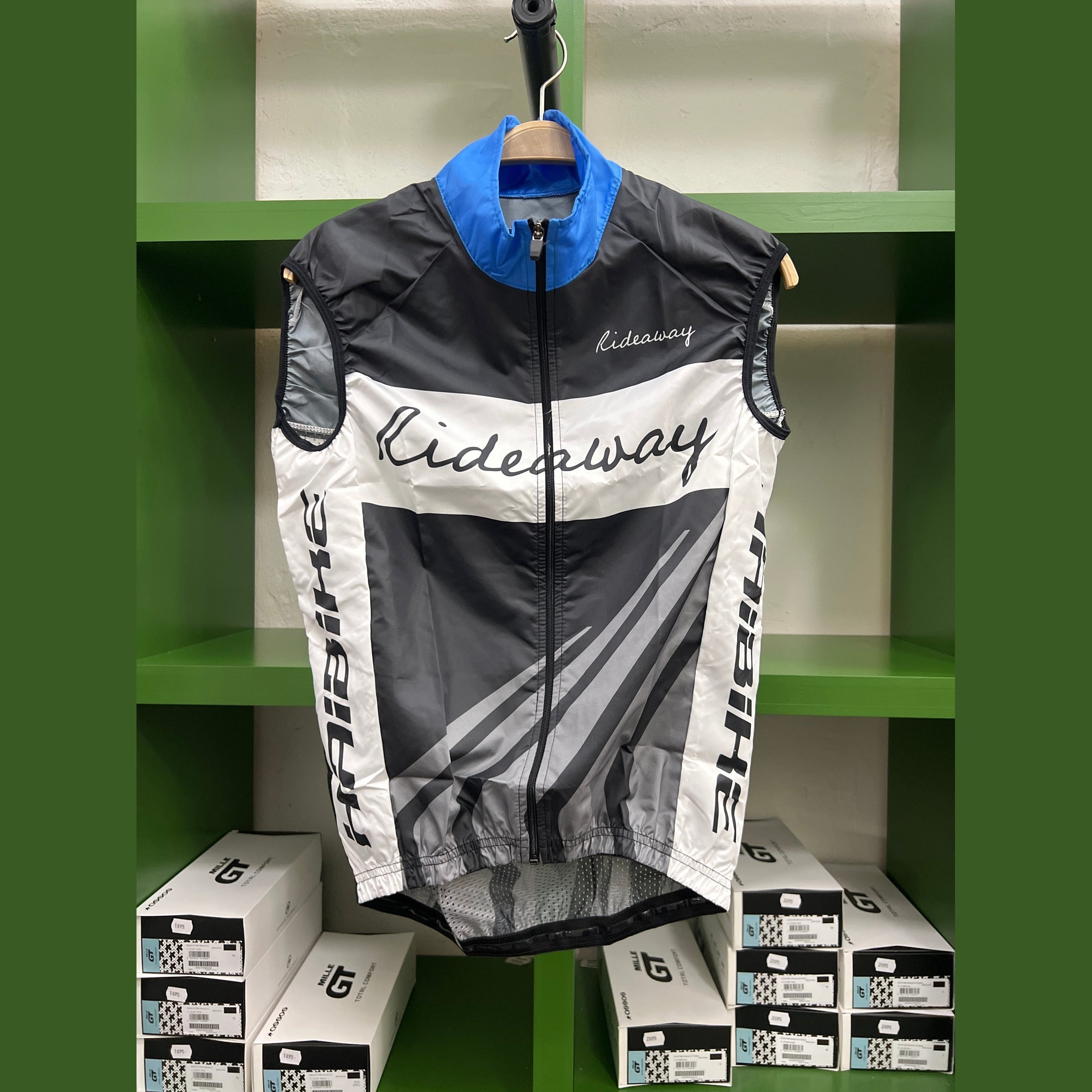 Vindväst Rideaway/Haibike Svart/Vit/Grå/Blå