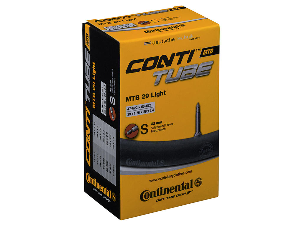 Continental MTB Tube Light 29" Presta 42mm - Lätt Slang 47-60x622
