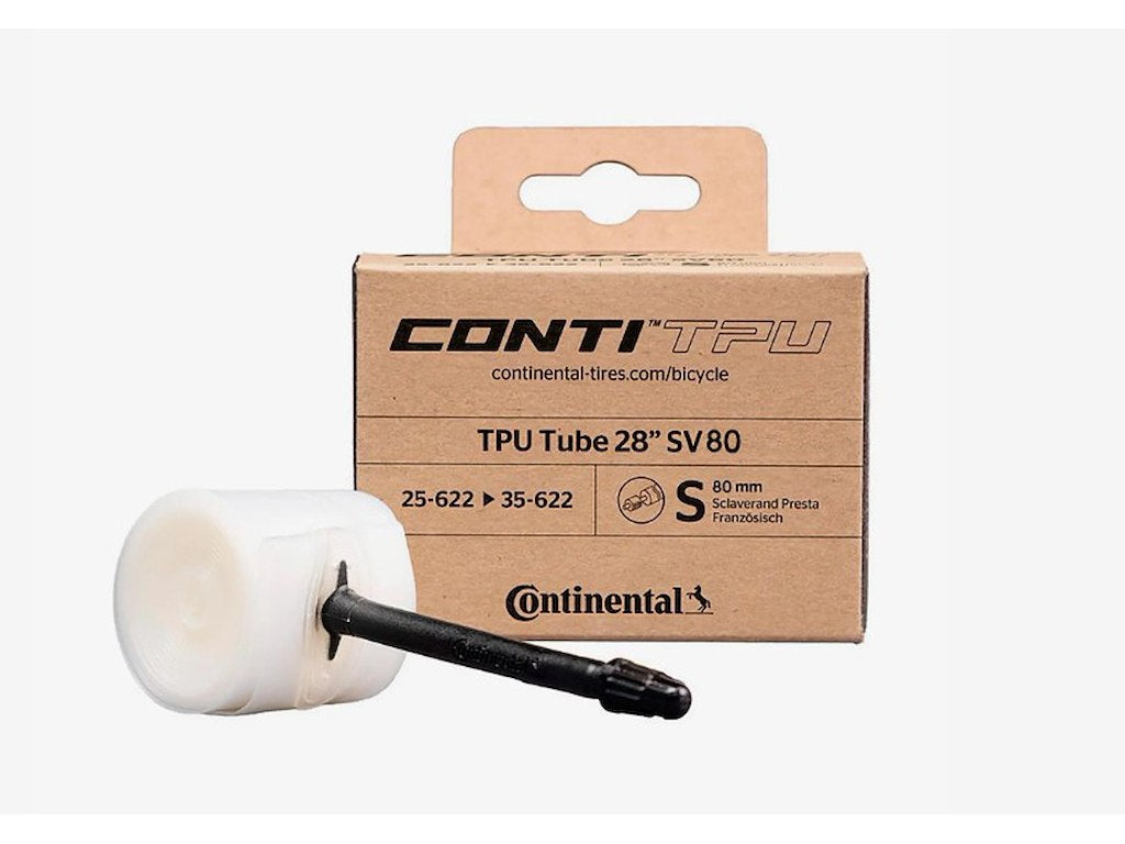 CONTINENTAL TPU Tube 700 x 25-35c (25-622->35-622) Presta (Removable core) 80mm
