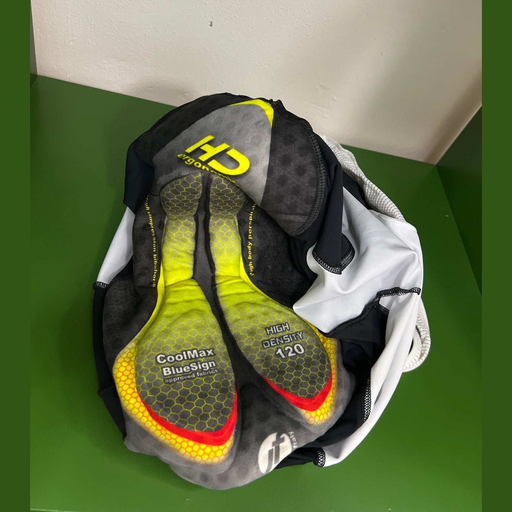 Cykelbyxor korta Rideaway/Haibike Svart/blå/vit