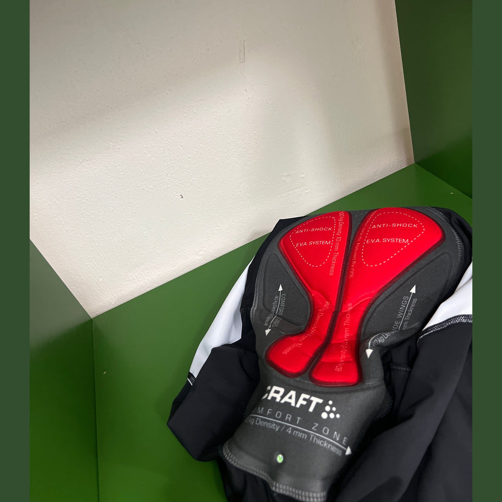 Cykelbyxor korta BIB Craft/Haibike SVART/Blå/Vit