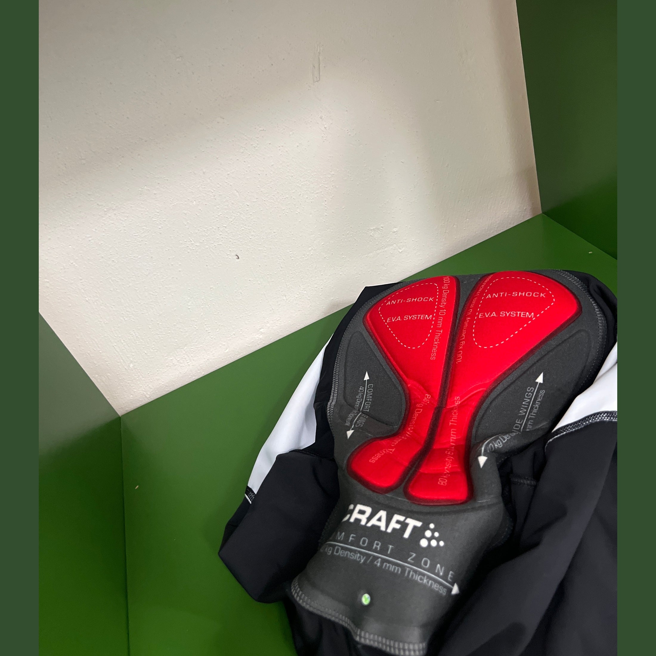 Cykelbyxor korta BIB Craft/Haibike SVART/Blå/Vit