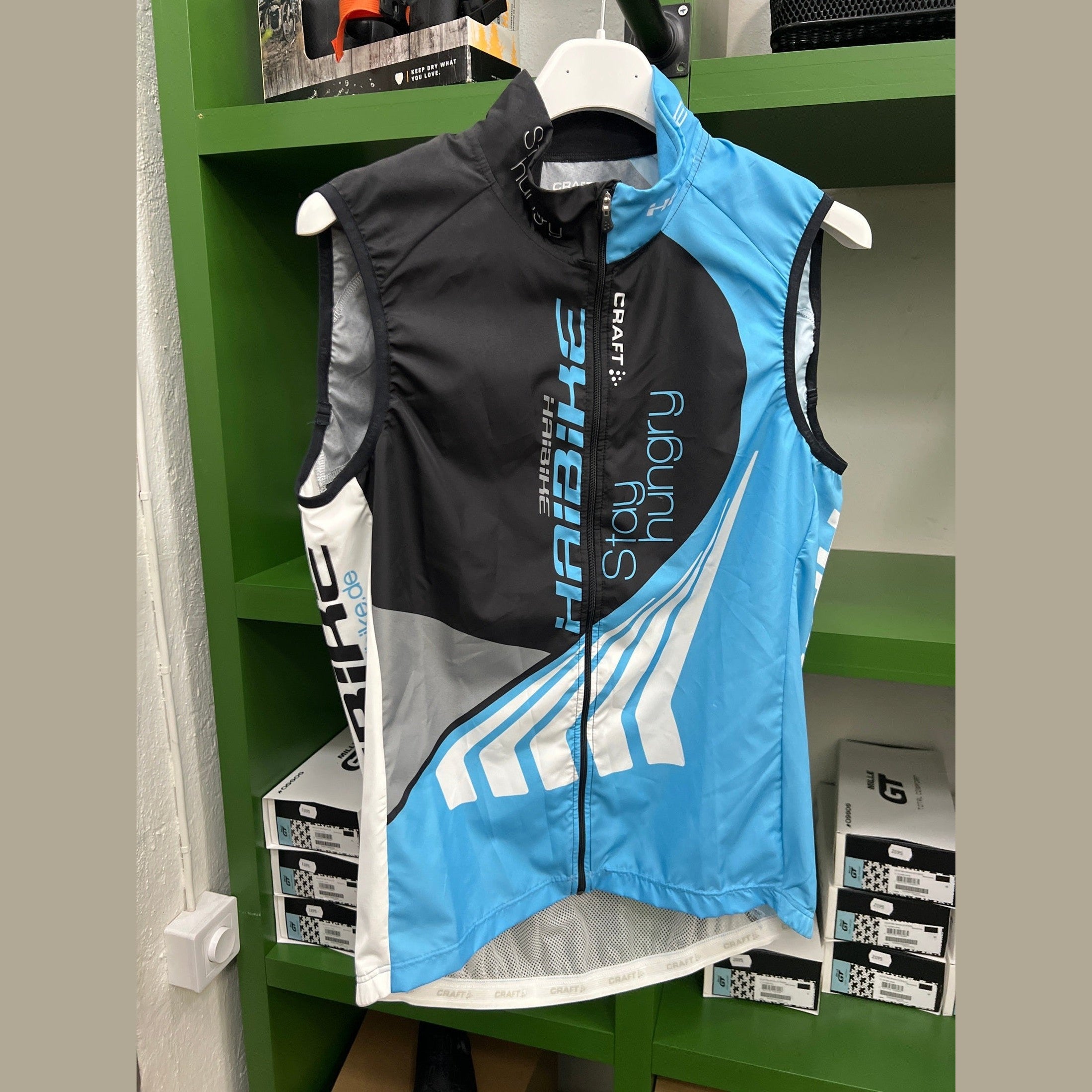 Vindväst Haibike Craft Stay hungry Svart/Blå/Vit