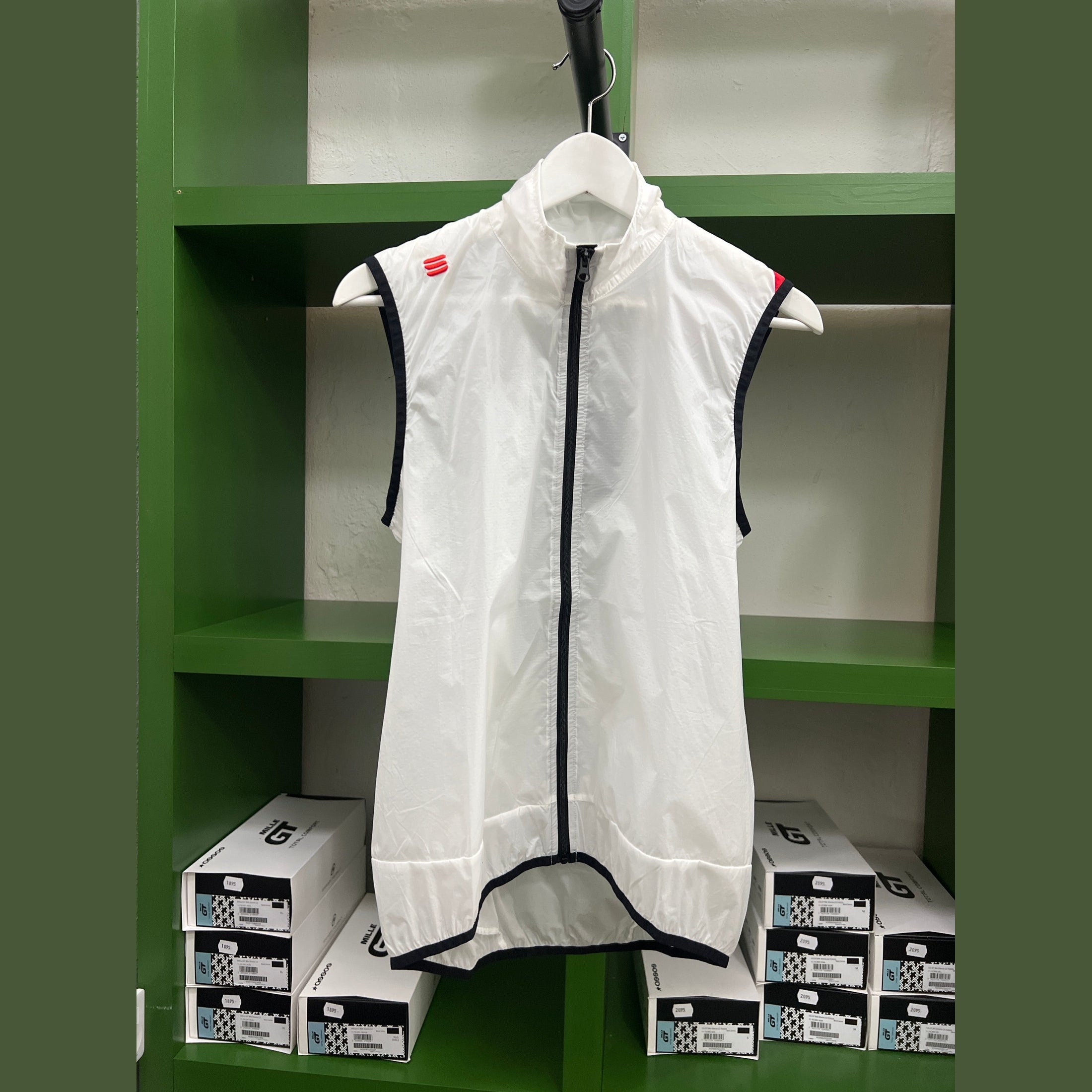 Vindväst Sportful Vit/Halvtrensperant