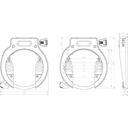 ABUS AMPARO 4650X Ramlås Svart