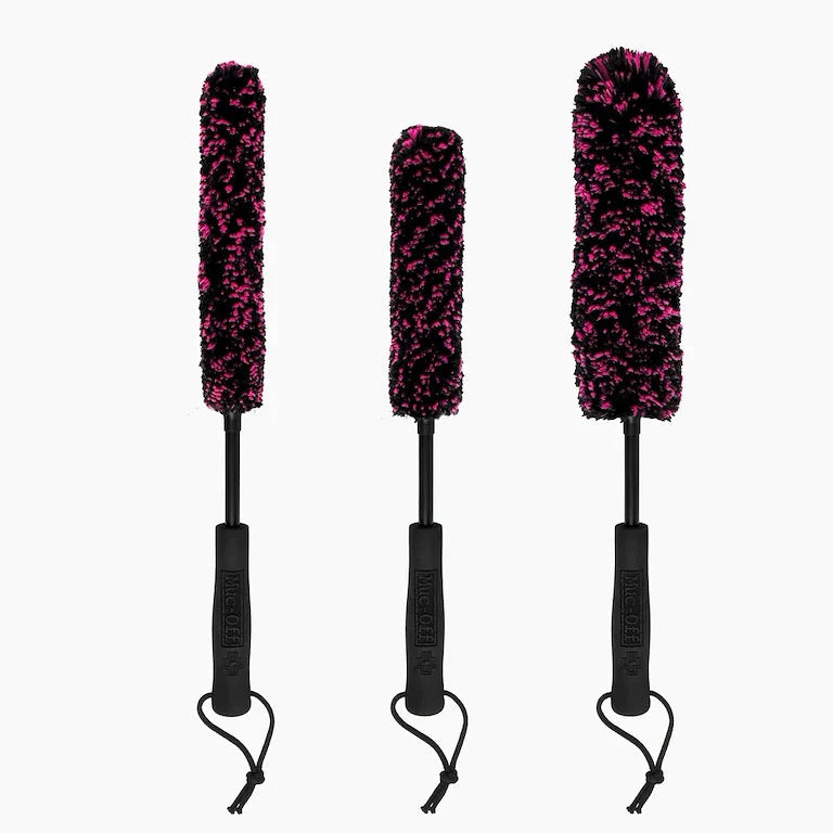 Muc-Off Microfibre Detailing Brush Set – 3-pack