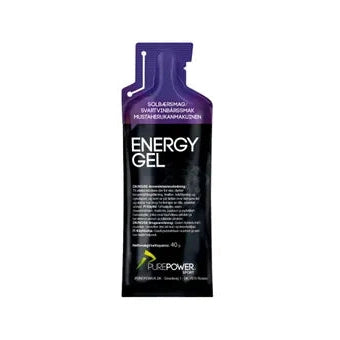 PurePower Energy Gel Svarta Vinbär 40g - Energigel Cykling