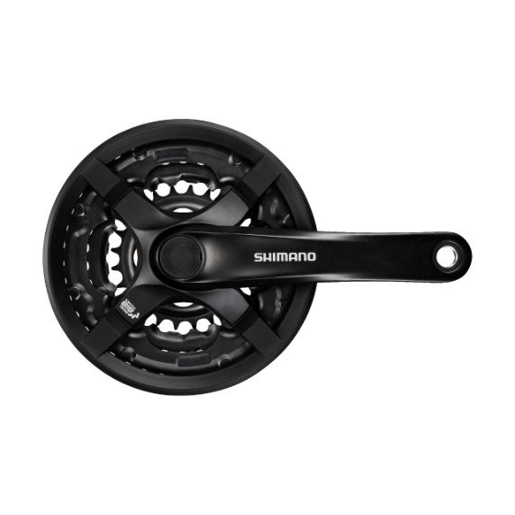 SHIMANO Vevparti FC-TY501 Square 8/7/6-delat 170,0 mm 42-34-24T Svart För vevlagerenhet Med kedjeskydd