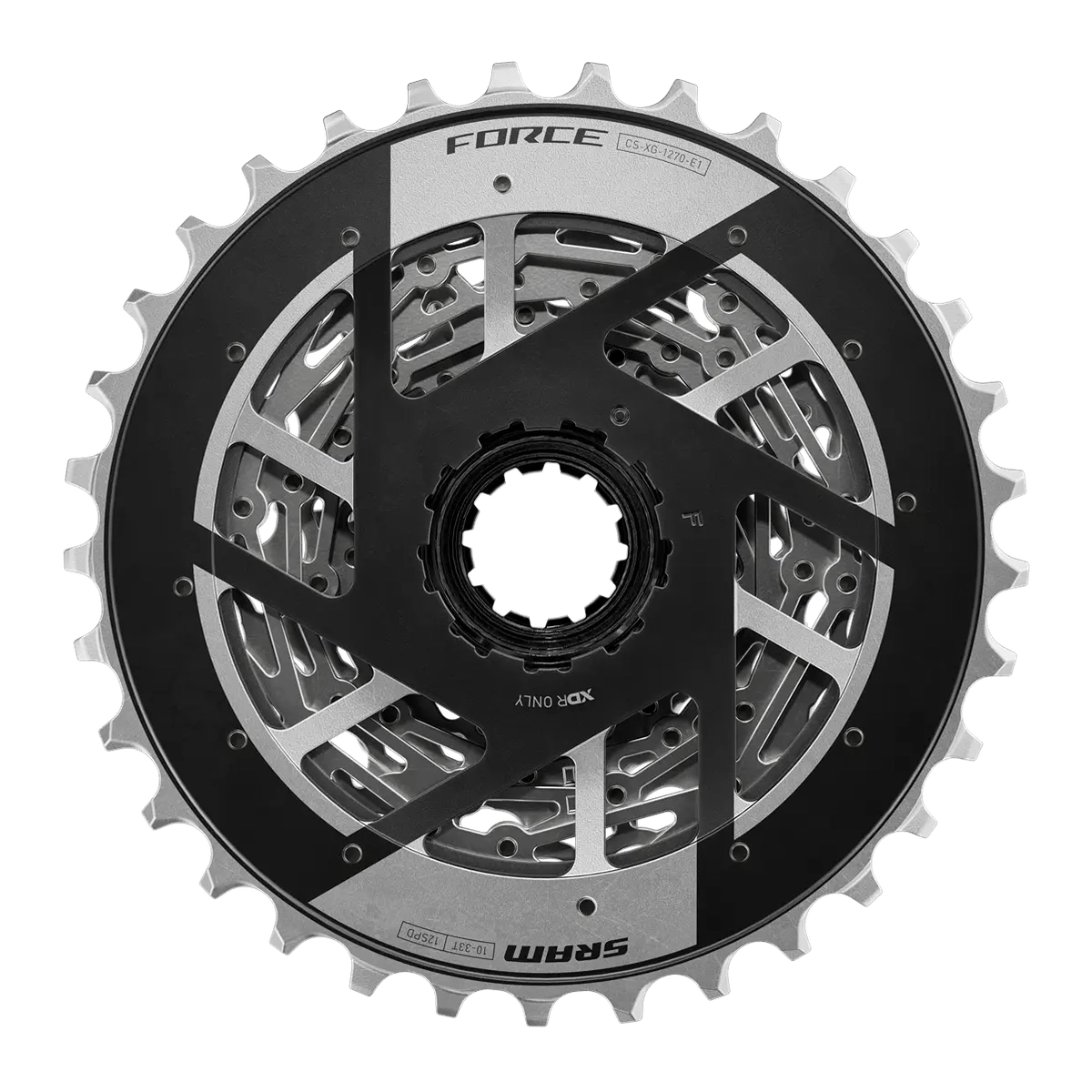 SRAM Cassette XG-1270 12 speed Silver Force